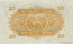 20 Shillings - 1 Pound ÁFRICA ORIENTAL BRITÁNICA  1955 P.35 SC+