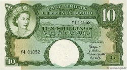 10 Shillings EAST AFRICA  1958 P.38