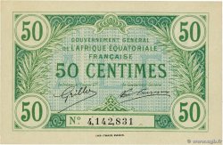 50 Centimes AFRIQUE ÉQUATORIALE FRANÇAISE  1917 P.01a SC+