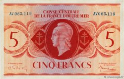 5 Francs FRENCH EQUATORIAL AFRICA  1944 P.15b
