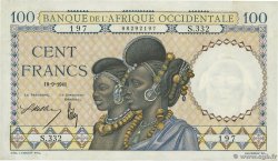 100 Francs AFRIQUE OCCIDENTALE FRANÇAISE (1895-1958)  1941 P.23 pr.SPL