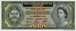 10 Dollars BELIZE  1974 P.36a UNC