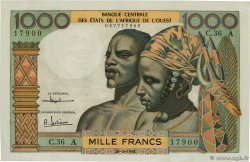1000 Francs STATI AMERICANI AFRICANI  1961 P.103Ac FDC