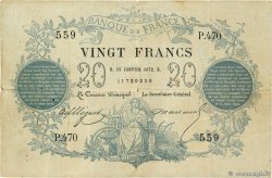 20 Francs type 1871 FRANCIA  1872 F.A46.03 MB