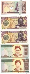 100 et 1000 Rials Lot IRAN  1985 P.118b, P.140f et P.143b UNC