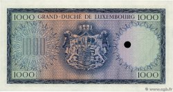 1000 Francs Spécimen LUXEMBOURG  1963 P.52Be NEUF