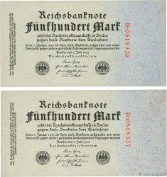 500 Mark Consécutifs GERMANY  1922 P.074a XF+