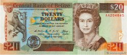 20 Dollars BELIZE  1990 P.55 FDC
