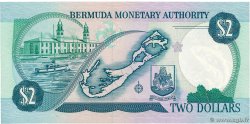2 Dollars Petit numéro BERMUDA  1989 P.34b UNC