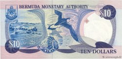 10 Dollars Petit numéro BERMUDA  1989 P.36 UNC