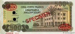 500 Francs Spécimen BURUNDI  1971 P.24bs fST