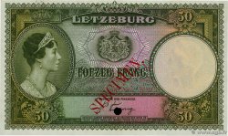 50 Francs Spécimen LUSSEMBURGO  1944 P.45s AU