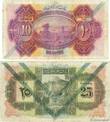 10 et 25 Livres Lot SYRIA  1939 P.042c et P.043c G