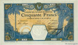 50 Francs DAKAR FRENCH WEST AFRICA Dakar 1919 P.09Ba VF
