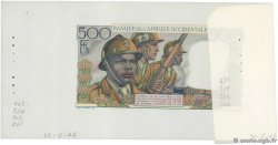 500 Francs Épreuve FRENCH WEST AFRICA  1946 P.41E AU