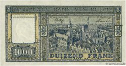 1000 Francs BELGIUM  1945 P.128b AU+
