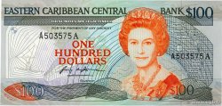 100 Dollars EAST CARIBBEAN STATES  1988 P.25a1 AU