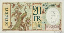 20 Francs Spécimen YIBUTI  1936 P.07as FDC