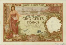 500 Francs DSCHIBUTI   1927 P.09a