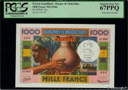 1000 Francs Spécimen DJIBUTI  1947 P.20s FDC