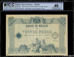 20 Pesos Épreuve MEXIQUE  1866 P.008p