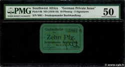 10 Pfennig GERMAN SOUTH WEST AFRICA  1916 P.06b EBC+