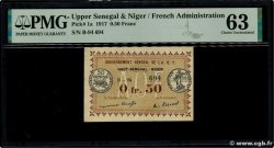 50 Centimes FRENCH WEST AFRICA  1917 P.01 q.FDC
