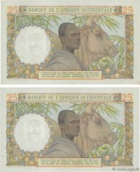 25 Francs Consécutifs FRENCH WEST AFRICA  1943 P.38 SC+