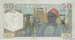 50 Francs AFRIQUE OCCIDENTALE FRANÇAISE (1895-1958)  1944 P.39