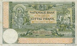 50 Francs  BÉLGICA  1919 P.068b BC