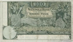 100 Francs BÉLGICA  1907 P.070 BC