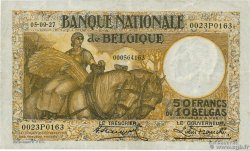 50 Francs - 10 Belgas BELGIO  1927 P.100 q.BB