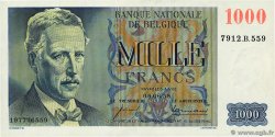 1000 Francs BELGIO  1958 P.131a AU+