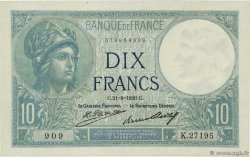 10 Francs MINERVE FRANKREICH  1926 F.06.11a VZ