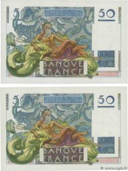 50 Francs LE VERRIER Consécutifs FRANCE  1951 F.20.17 UNC