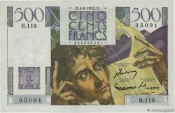 500 Francs CHATEAUBRIAND FRANCE  1952 F.34.10 XF-
