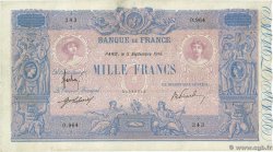 1000 Francs BLEU ET ROSE FRANKREICH  1916 F.36.30 fSS