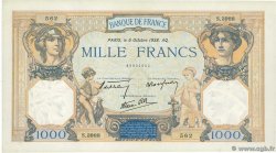 1000 Francs CÉRÈS ET MERCURE type modifié FRANCE  1938 F.38.28 AU
