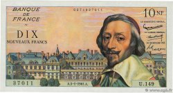 10 Nouveaux Francs RICHELIEU FRANKREICH  1961 F.57.13 fST+