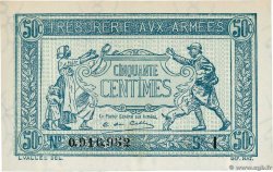 50 Centimes TRÉSORERIE AUX ARMÉES 1917 FRANCIA  1917 VF.01.09 AU