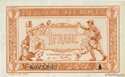 1 Franc TRÉSORERIE AUX ARMÉES 1917 FRANCE  1917 VF.03.01 UNC-