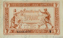 1 Franc TRÉSORERIE AUX ARMÉES 1919 FRANKREICH  1919 VF.04.09 fST