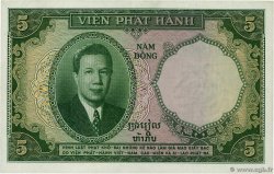 5 Piastres - 5 Dong FRENCH INDOCHINA  1953 P.106 AU
