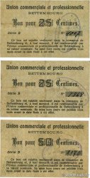 25 et 50 Centimes Lot LUXEMBOURG Bettembourg 1918 P.- VF