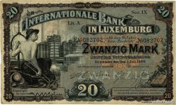 20 Mark LUXEMBOURG  1900 P.04 F+