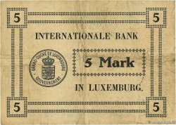 5 Mark LUXEMBOURG  1914 P.08 VF-