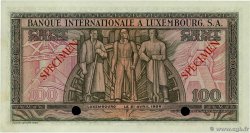 100 Francs Spécimen LUXEMBURG  1956 P.13s fST+