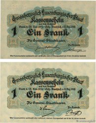 1 Franc Lot LUSSEMBURGO  1919 P.27 q.FDC