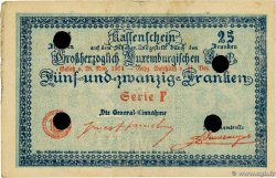 25 Francs Annulé LUXEMBURG  1919 P.31b S