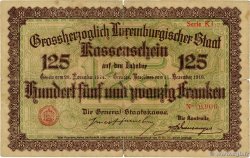 125 Francs LUXEMBURG  1919 P.32 SGE